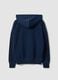 Blue pure cotton oversized hoodie_2