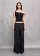 100% Linen Wide-Leg Trousers Black_0
