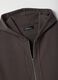 Brown cotton blend oversized fit hoodie_5