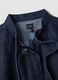 Regular-fit short-sleeved pure cotton denim shirt with tie detail_5