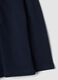 Polo blu a maniche lunghe in cotone organico_3