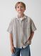 Pure cotton striped shirt_0