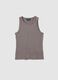 Grey sparkly regular fit top with thin straps_4
