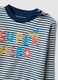 Baby multicolour striped pure cotton pyjamas with print_3