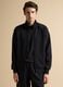 Black full-zip jacket with stretch Easy Dry collar, regular fit_2