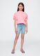 Blue denim shorts for girls_0