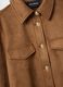 Elegant brown regular fit jacket with gold buttons_5