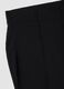 Black flare-fit trousers in stretch viscose_2