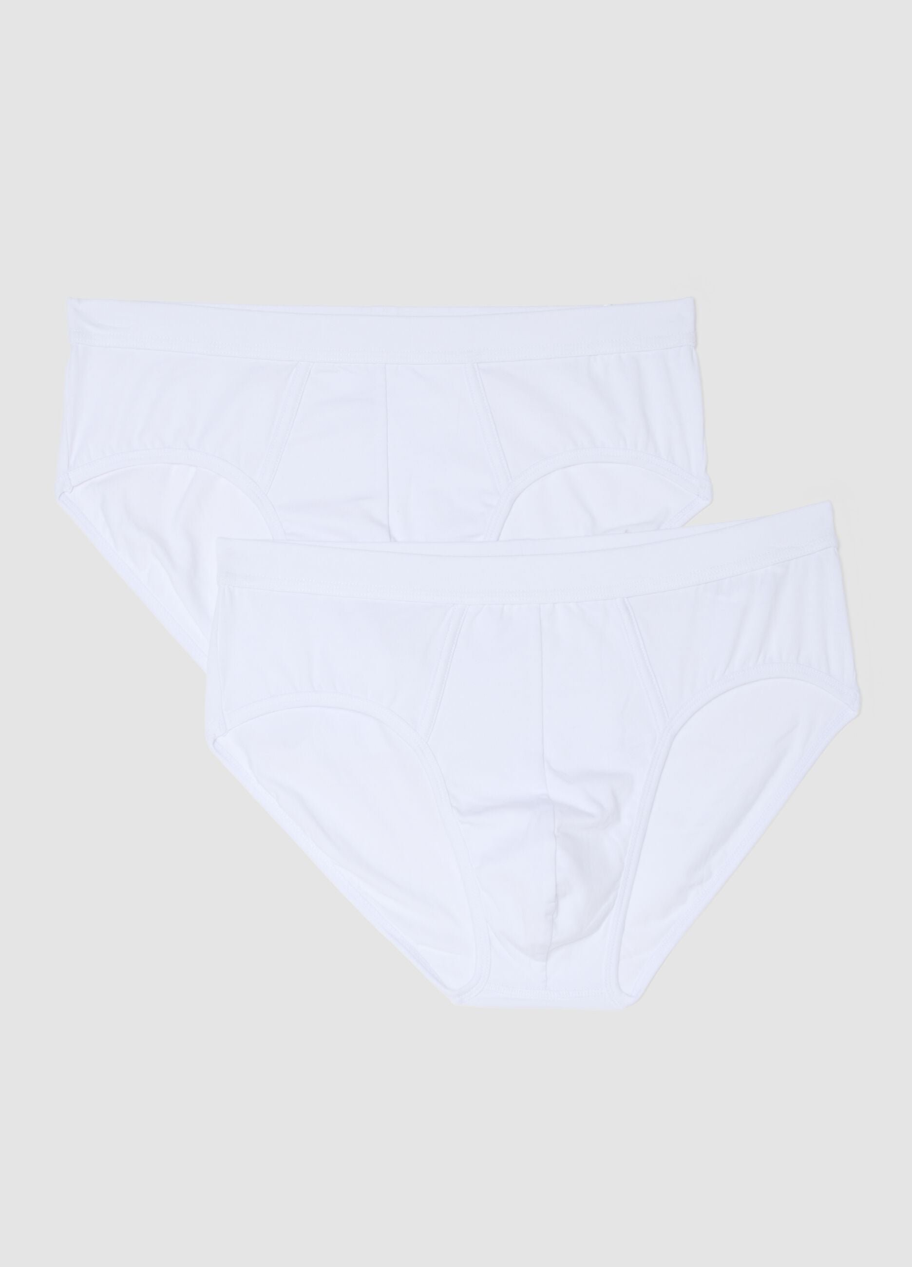 2-pack of white stretch Supima cotton briefs