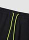 Black cotton-blend Bermuda shorts with elasticated waist, regular fit_5