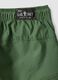 Green pure cotton cargo shorts_3