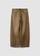 Brown pure cotton barrel-fit jeans_4