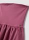 Pink strapless maxi dress in stretch cotton, regular fit_5
