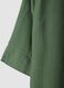 Green viscose-blend regular-fit blouse with Mandarin collar_5