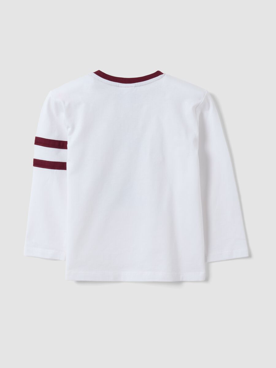 White pure cotton Harry Potter print T-shirt for boys_1
