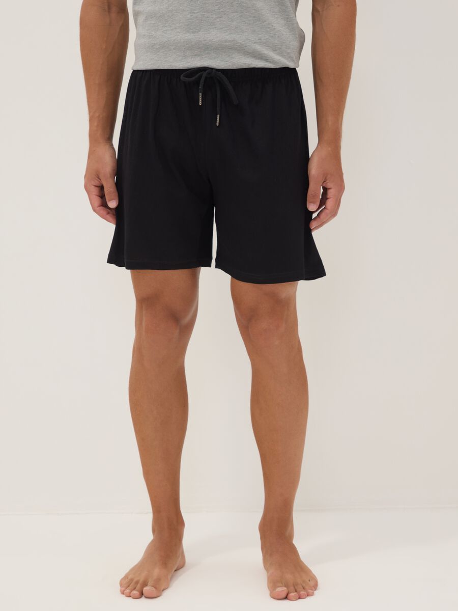 2-pack of multicolour organic cotton pyjama shorts_1