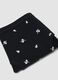 Black stretch organic cotton culotte briefs with floral print_3