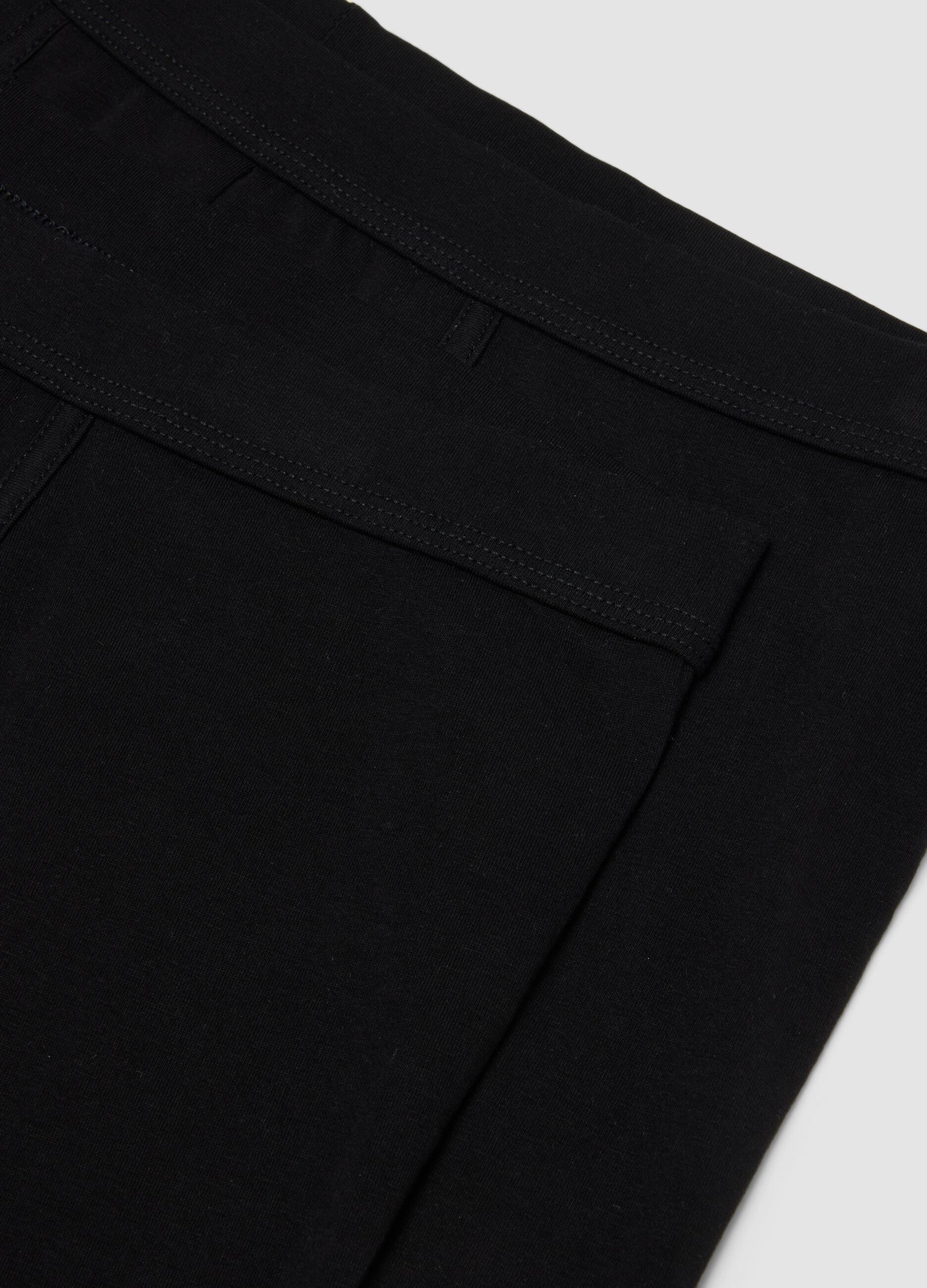 2-pack of black midi boxer briefs in stretch Supima cotton