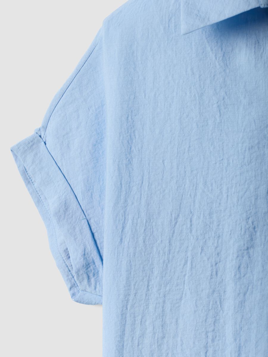 Light blue viscose-blend shirt_5