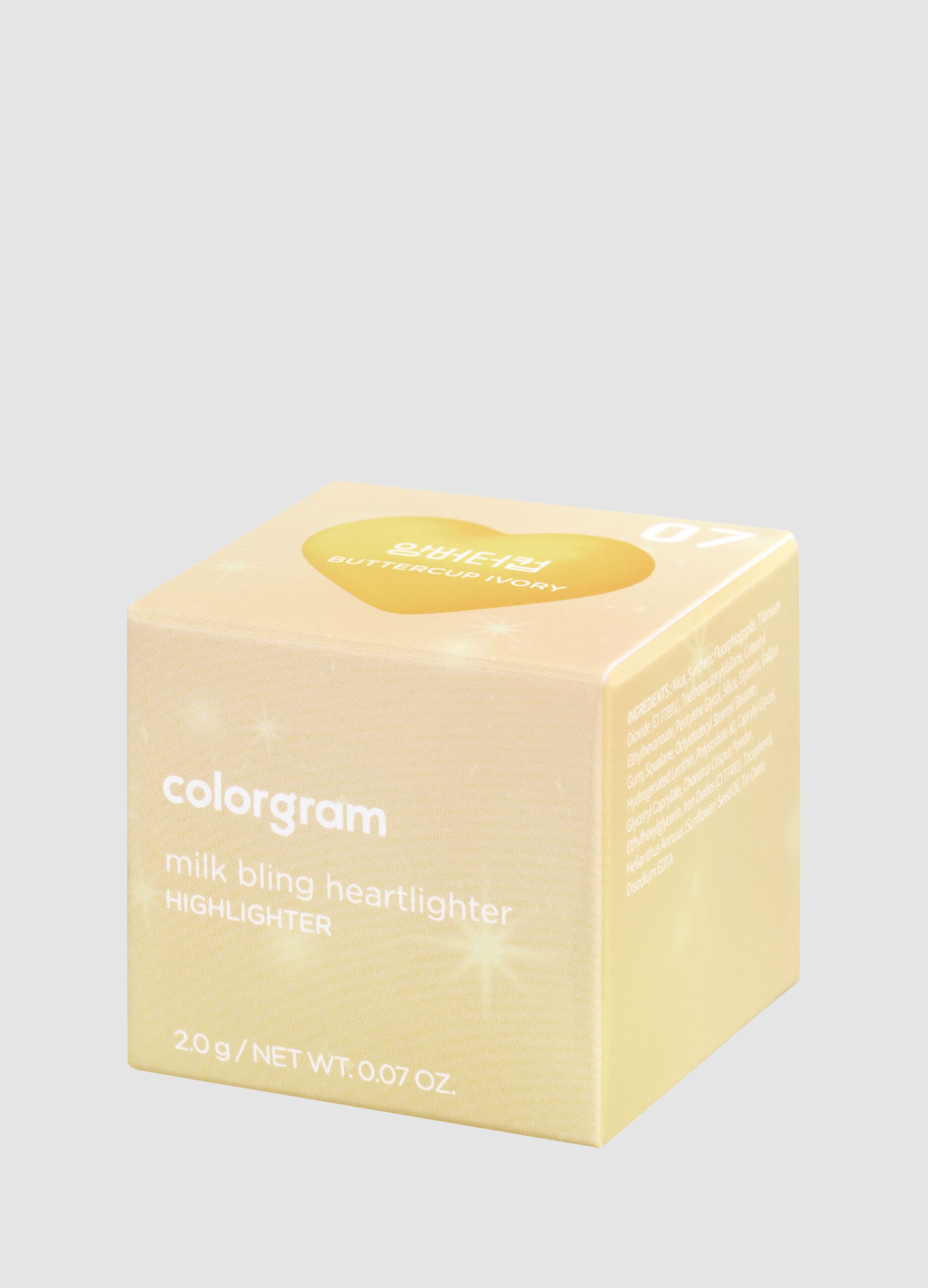 Milk Bling Heartlighter 07 Buttercup Ivory 2.2 g - Korean make-up