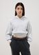 Grey pure cotton hoodie for girls with relaxed fit_0