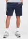 Plush Bermuda joggers with embroidered logo_1