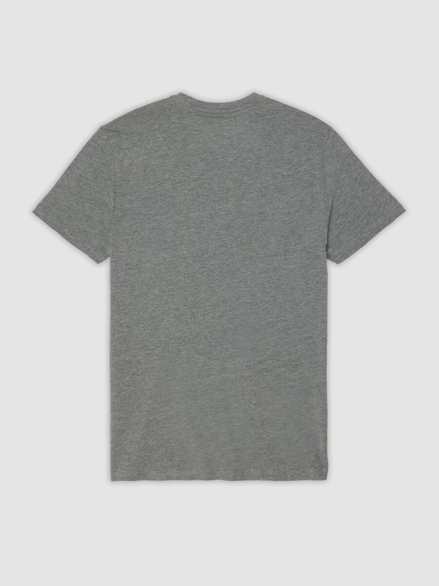 Grey regular-fit T-shirt in pure organic cotton_1