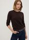 Brown crew-neck wool-blend jumper, regular fit_0