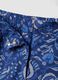 Blue pure cotton patterned trousers_5