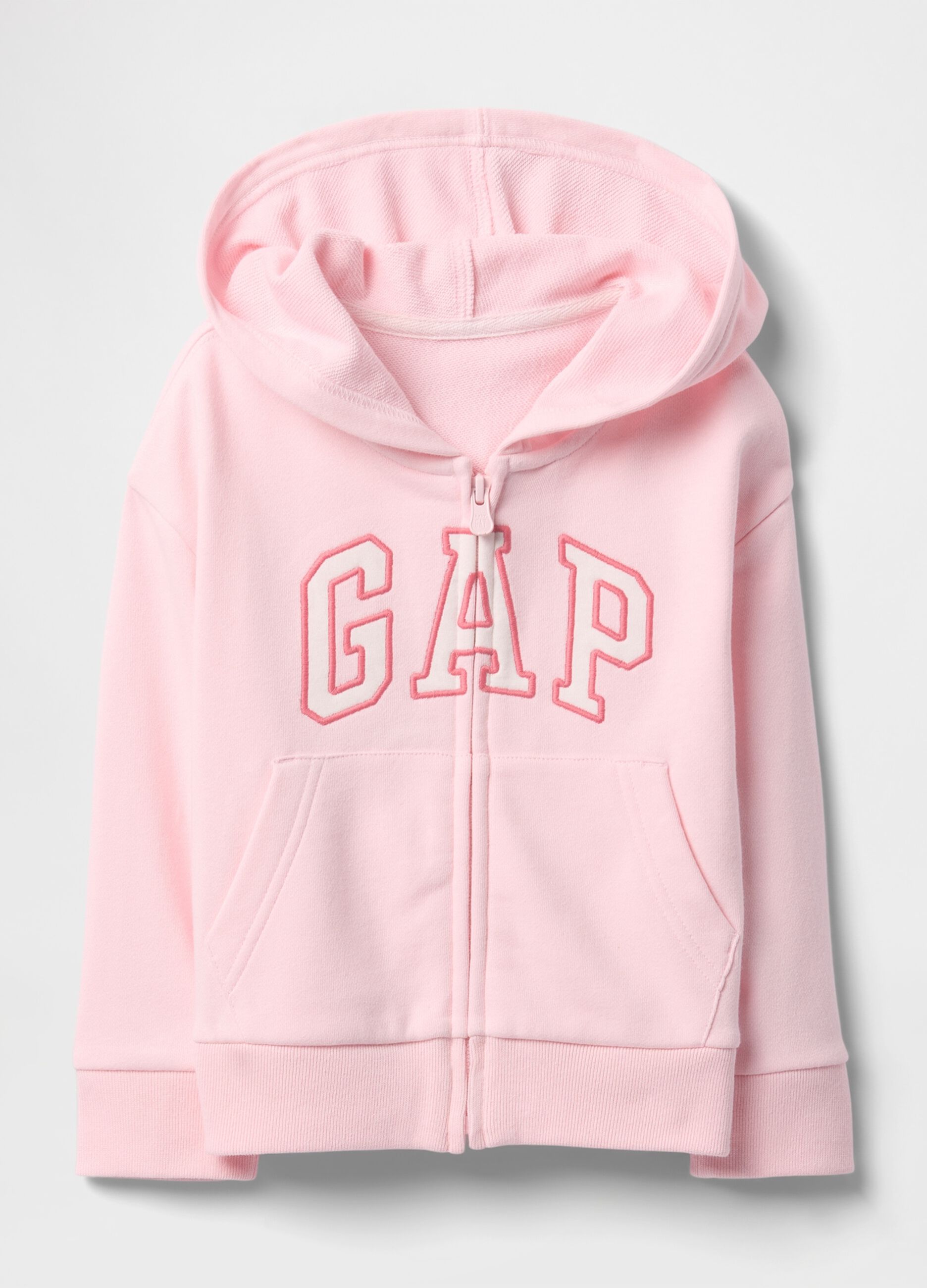 Felpa in misto cotone regular fit con zip e logo GAP