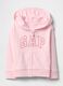 Felpa in misto cotone regular fit con zip e logo GAP_0