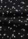 Long-sleeved black cotton shirt with floral print_4