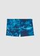 Blue stretch swim boxer shorts_1