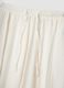 White pure cotton beach trousers_5