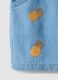 Sky-blue pure cotton shorts with embroidery_3