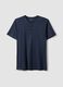 Blue mercerised pure cotton regular-fit T-shirt_4