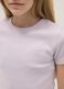 Purple stretch cotton fitted T-shirt for girls_2
