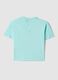 Blue pure cotton oversized fit toddler T-shirt with print_1