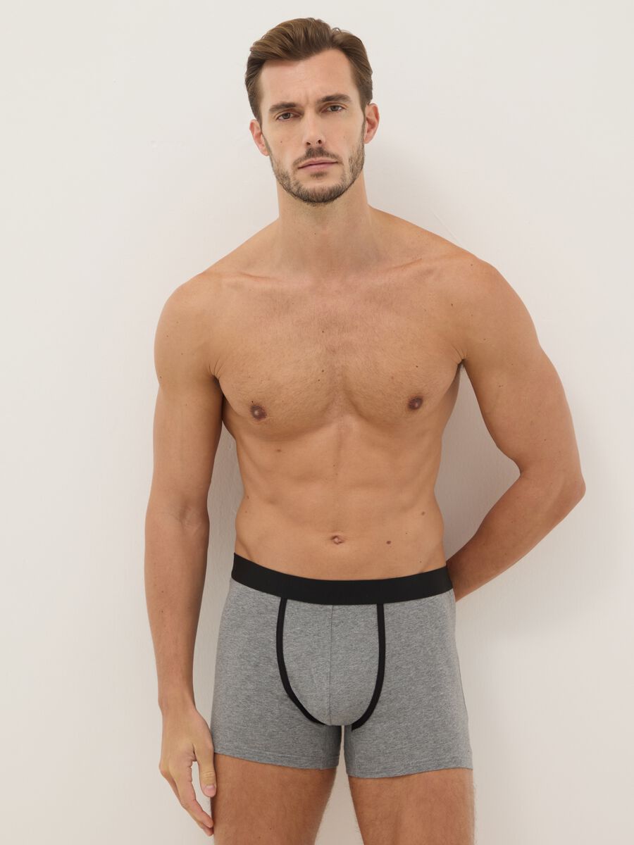 3-pack multicolour regular-fit stretch organic cotton midi boxers_0