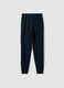 Blue organic cotton pyjama bottoms with drawstring_5