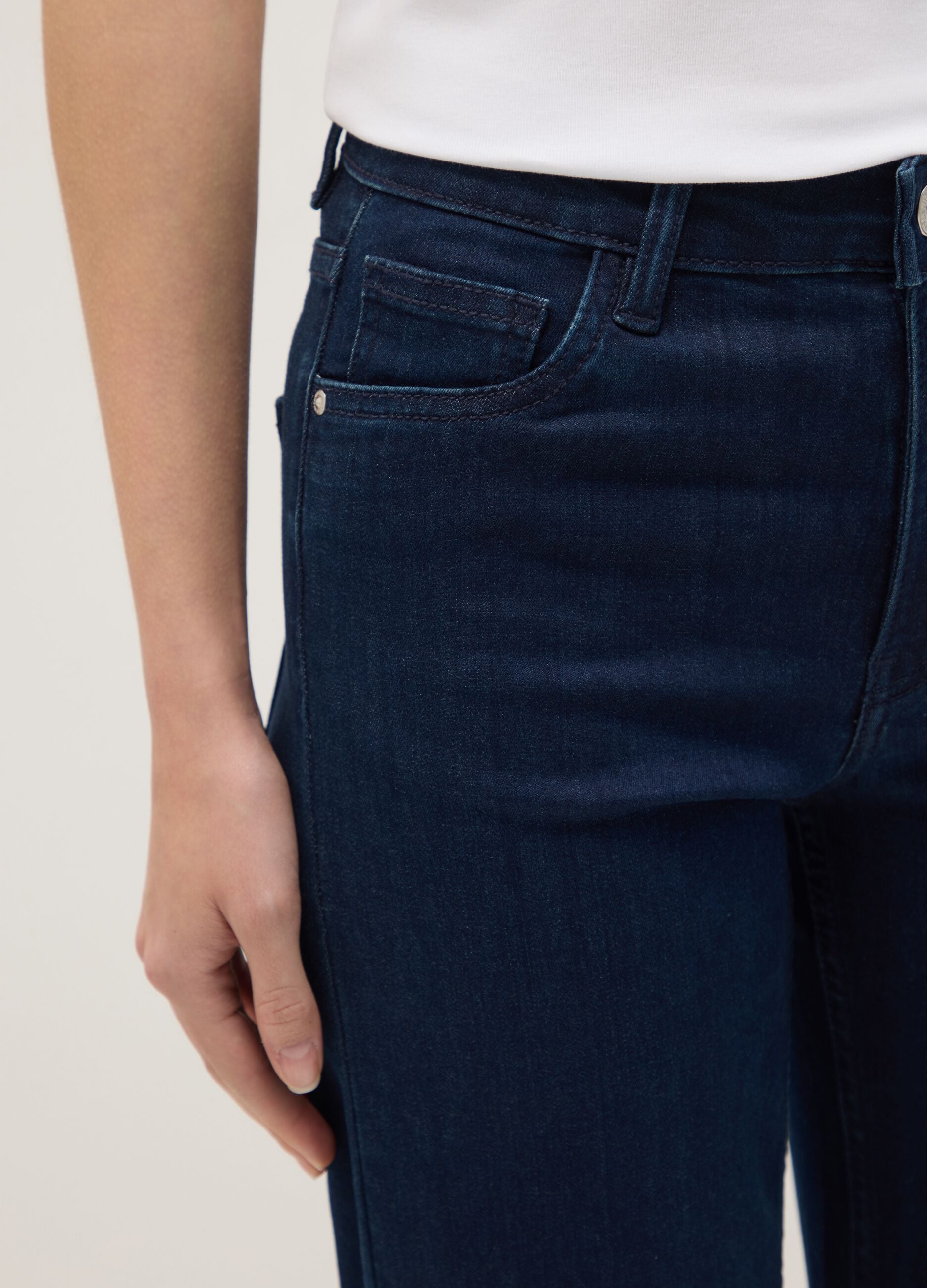 Blue Denim Bootcut Jeans