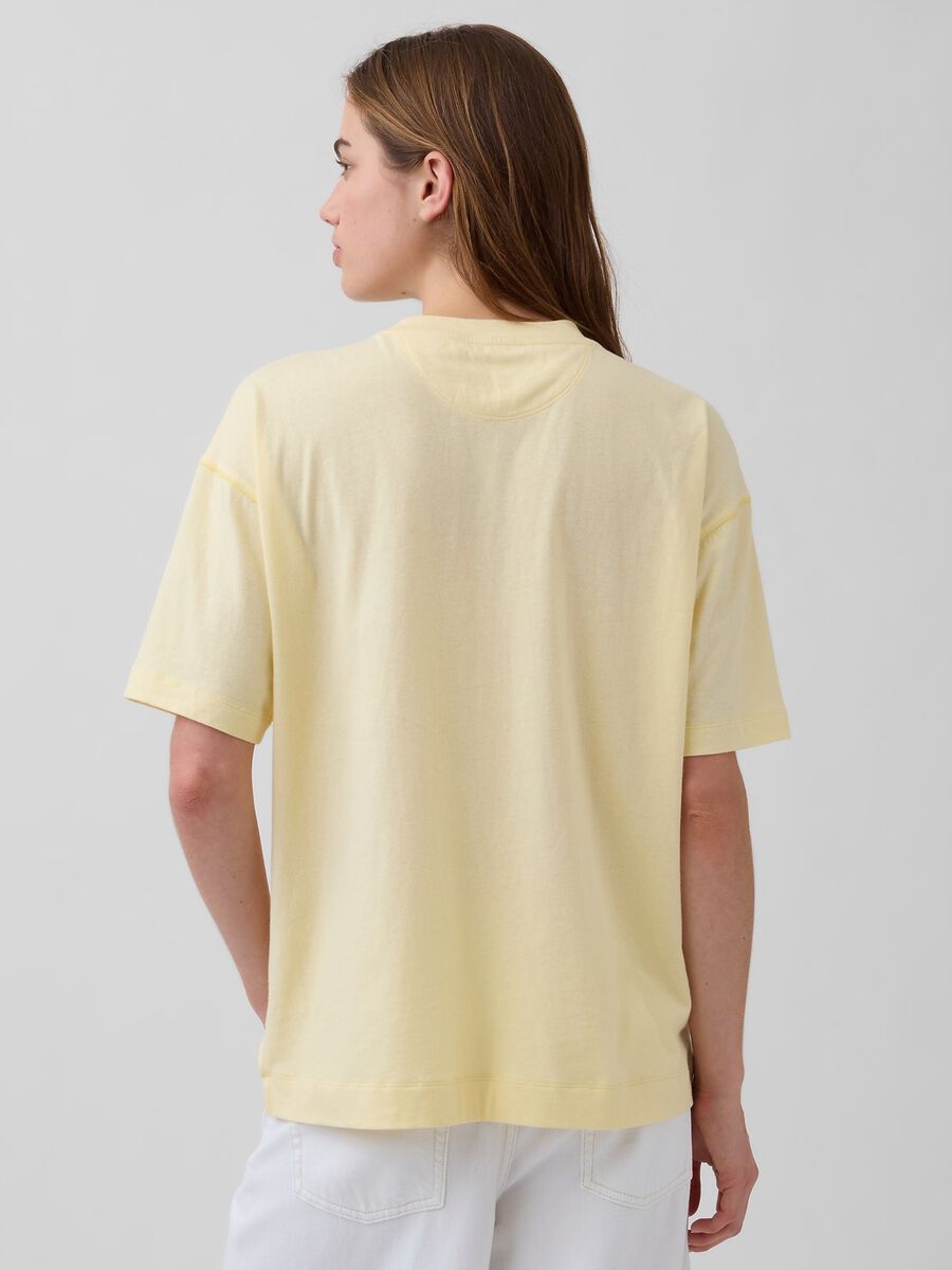 T-shirt a maniche corte in puro cotone con logo GAP_1