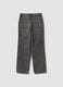 Girls&rsquo; straight-leg grey jeans in cotton, lyocell and viscose blend denim_1