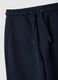 Children's regular fit blue jogger trousers in pure cotton_2