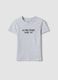 Girls&rsquo; grey organic cotton short-sleeve T-shirt, regular fit_3