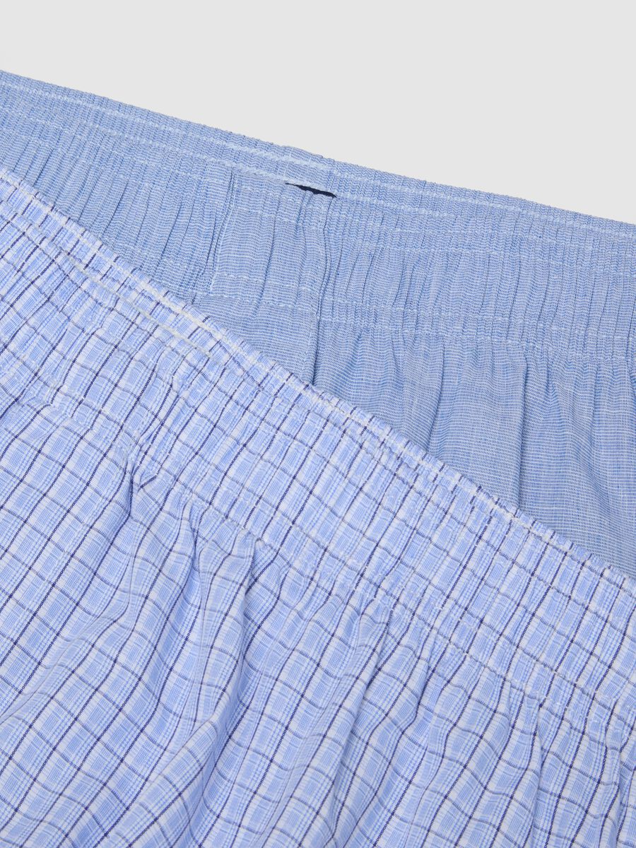 Bipack boxer in puro cotone organico azzurro regular fit_5