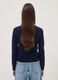 Blue crew-neck jumper in viscose blend_3
