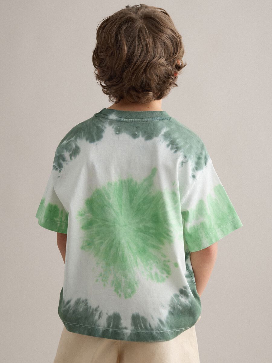 T-shirt in puro cotone multicolor da bambino oversize fit_2