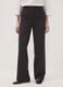 Grey pinstripe stretch viscose straight-leg trousers_1