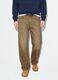 Brown pure cotton barrel-fit jeans_2
